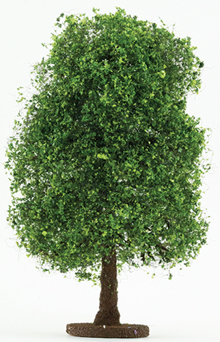 Dollhouse Miniature Bush: Variegated Green, Large 6 1/2" Tall